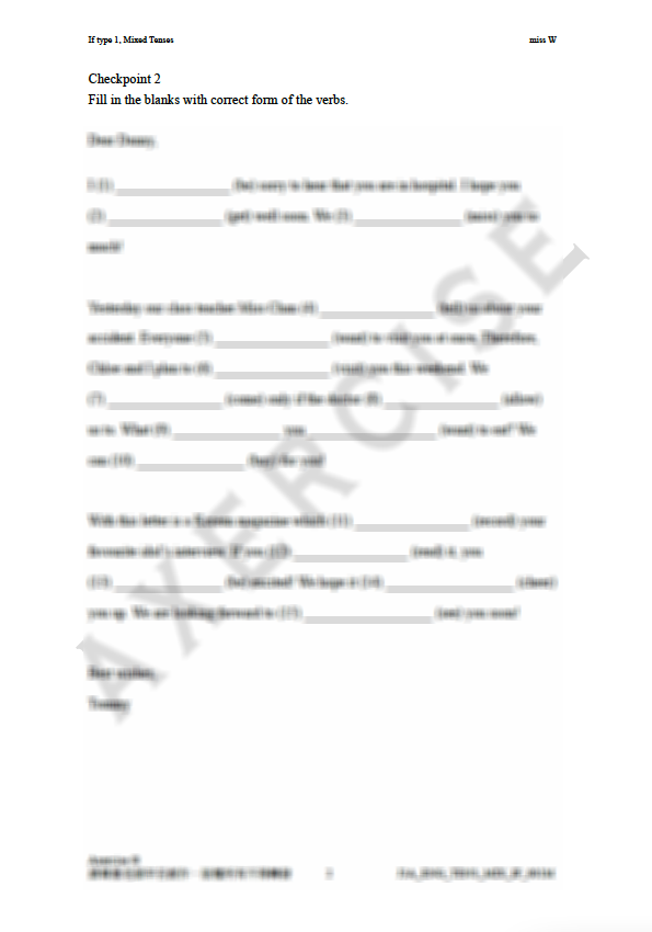 If + Tenses _001