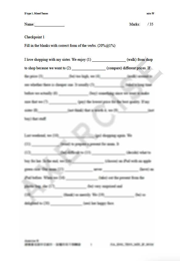 If + Tenses _001