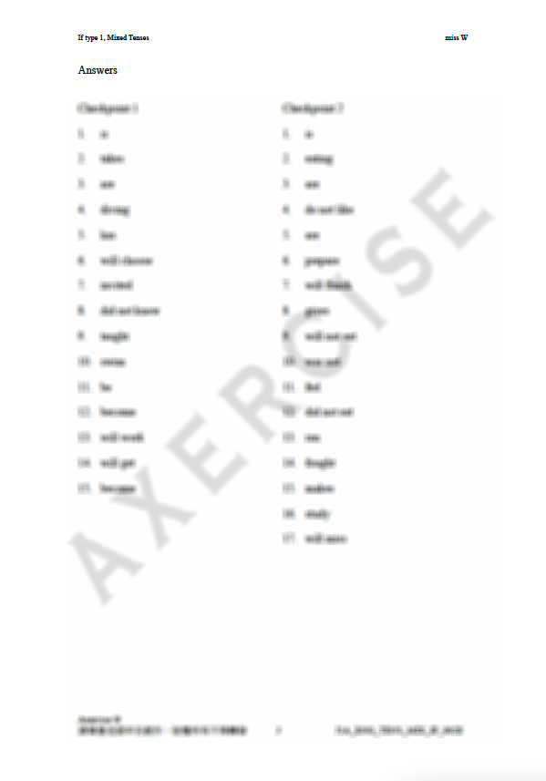 If + Tenses _002