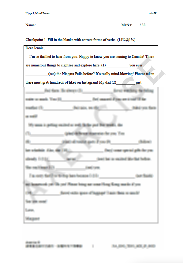 If + Tenses _003