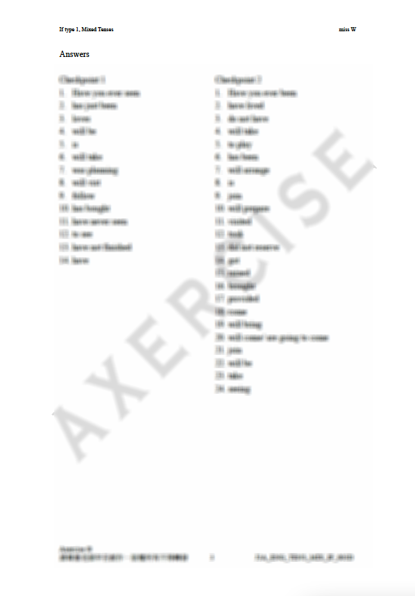 If + Tenses _003