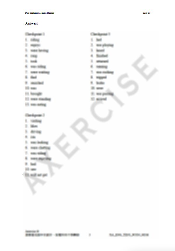 Past Continuous + Mixed Tense _003