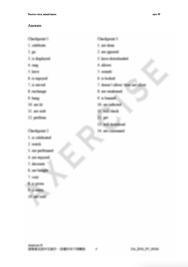 Passive Voice + Mixed Tenses _003