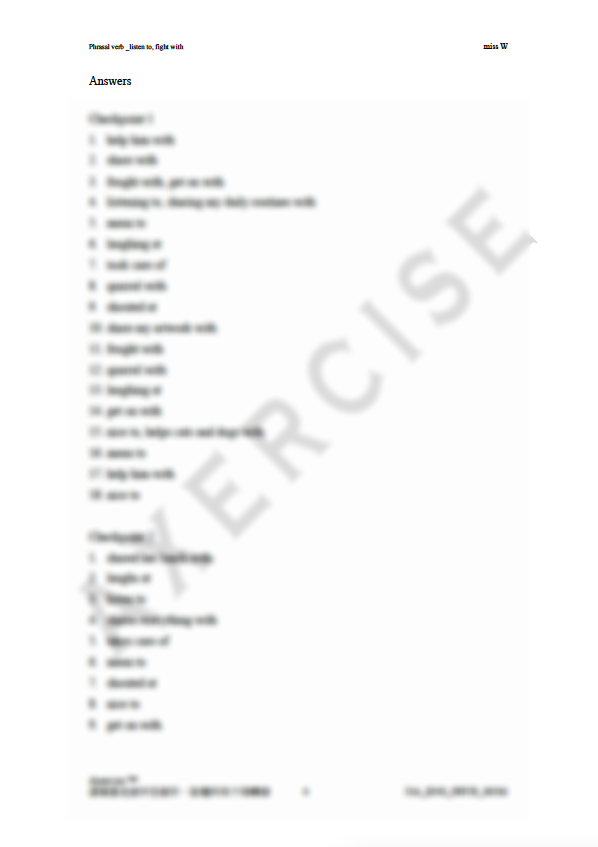 Phrasal Verbs (listen to, fight with) _005