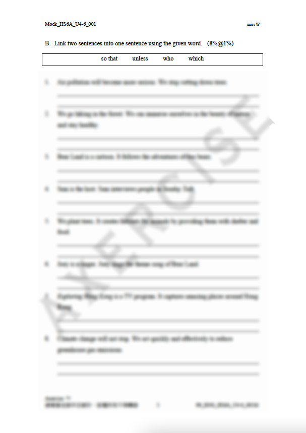 Mock _001 (Head Start 6A Unit 4-6)