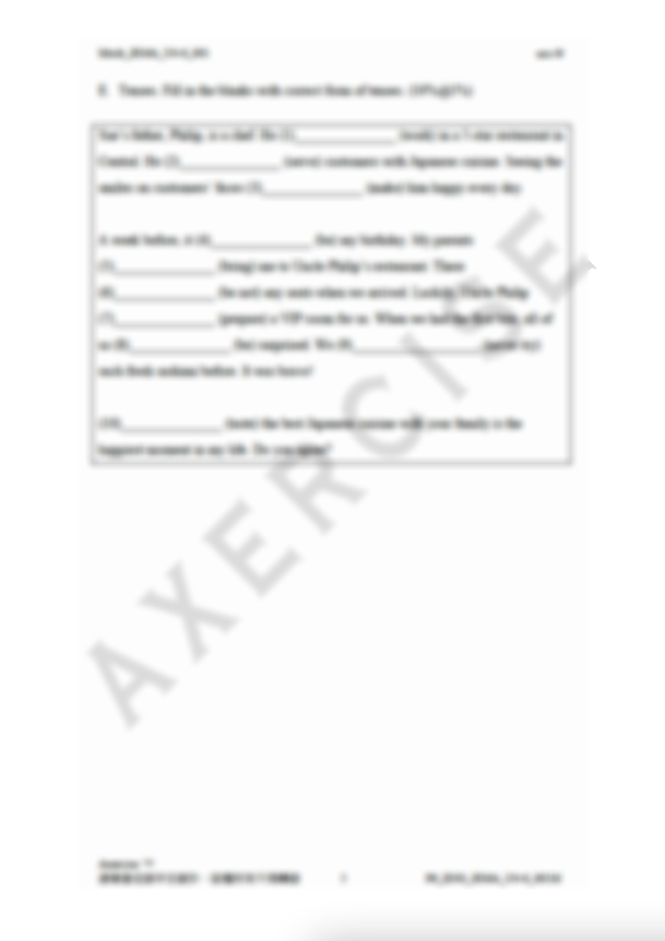 Mock _001 (Head Start 6A Unit 4-6)