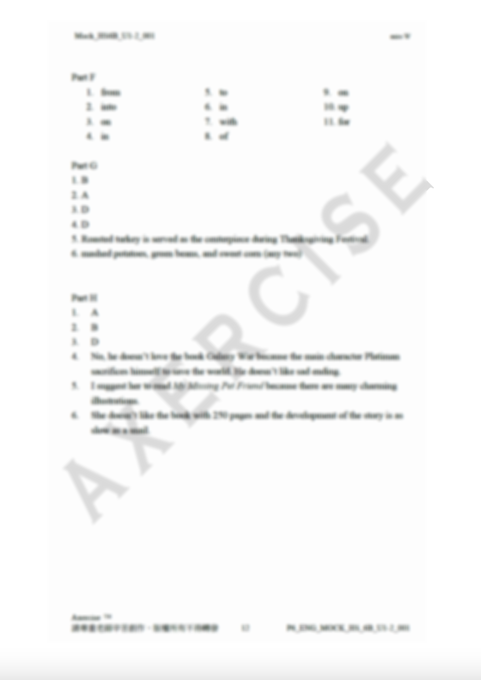 Mock _001 (Head Start 6B Unit 1-2)