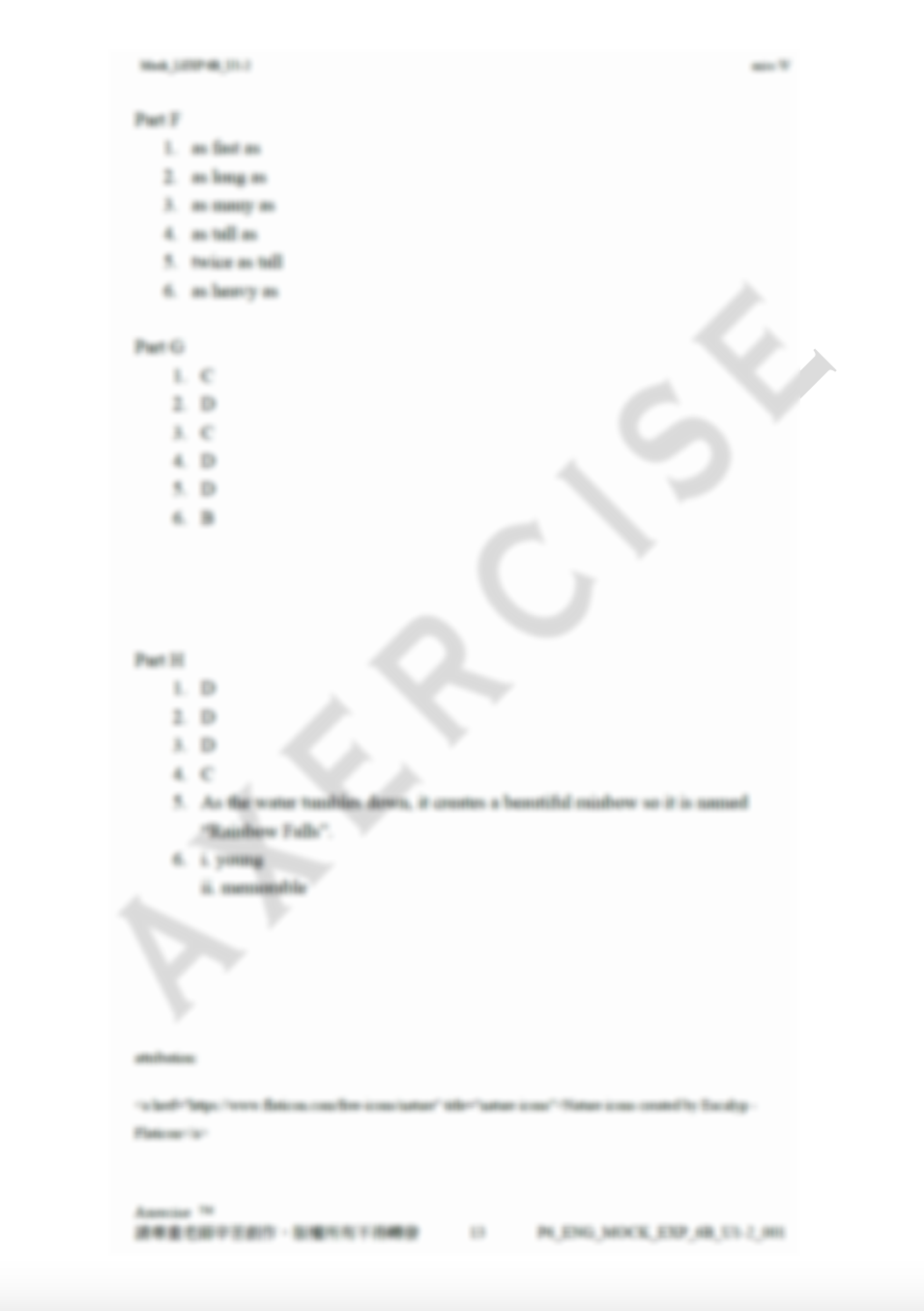 Mock _001 (Longman Express 6B Unit 1-2)