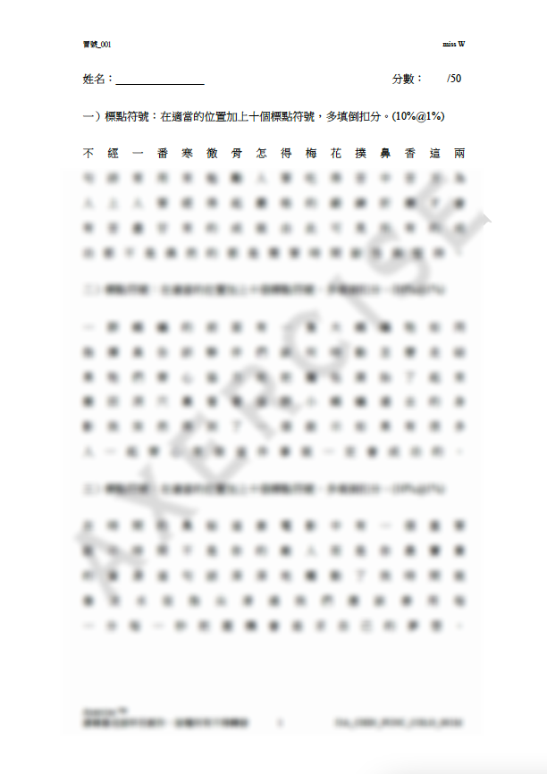 冒號、引號 中文標點符號練習PDF_001 – Axercise™