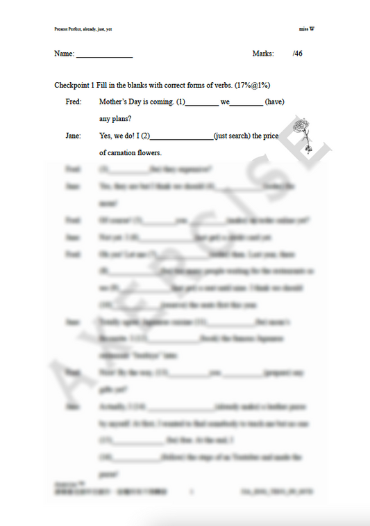 Present Perfect Tense _007