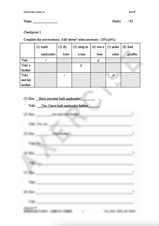Present Perfect Tense _009