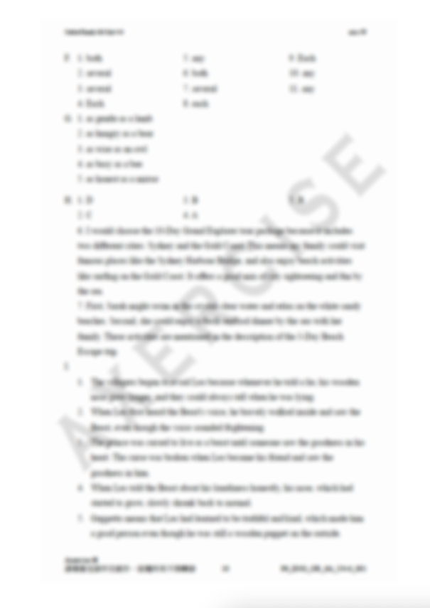 Mock _001 (Oxford Ready 6A Unit 4-6)
